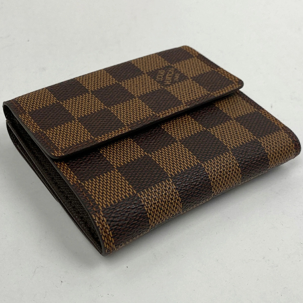 Louis Vuitton Billet Portemonnaie Credit Wallet fold Carte Damier Brown Bi